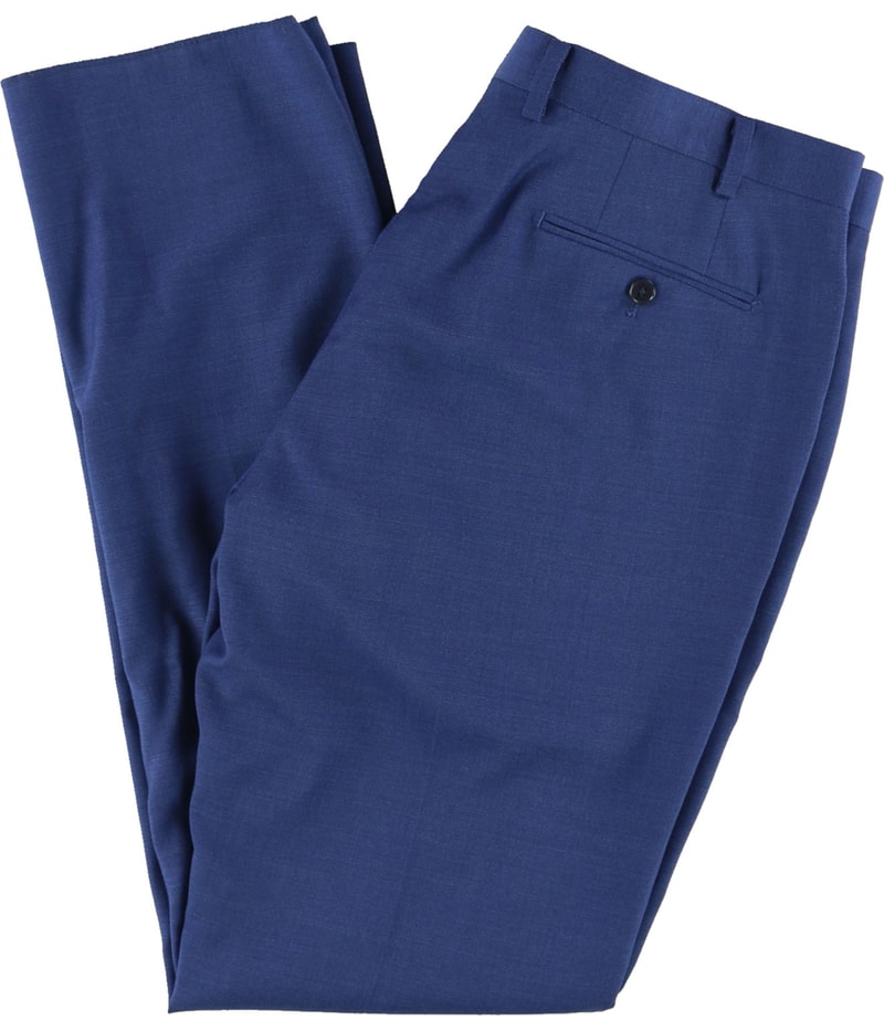 Calvin Klein Mens Pindot Straight Leg Slacks Dress Pants