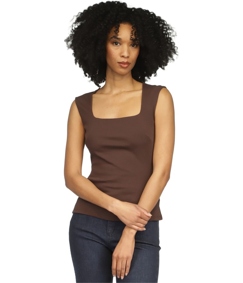 Michael Kors Womens Solid Sleeveless Blouse Top