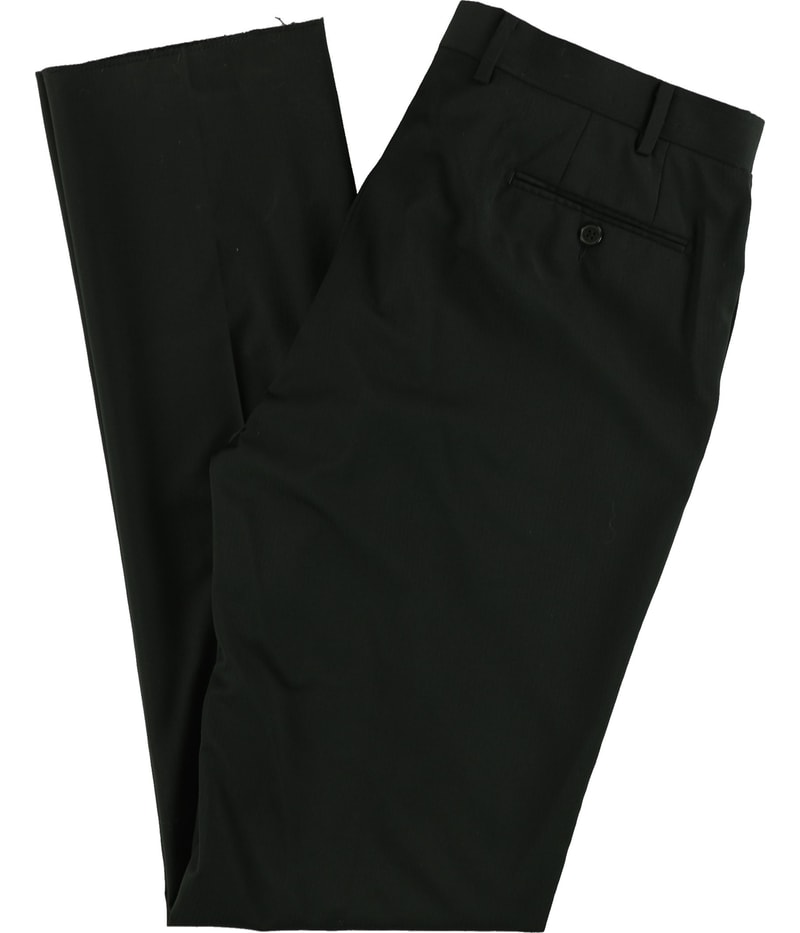 Calvin Klein Mens Tonal Stripe Straight Leg Slacks Dress Pants