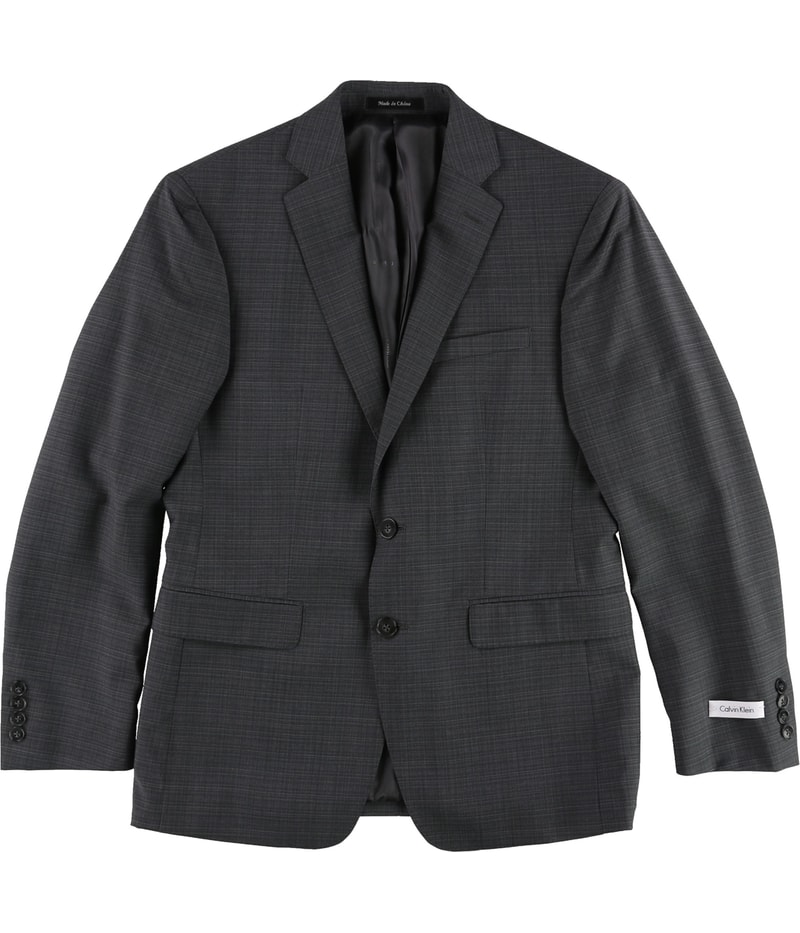 Calvin Klein Mens Shadow Two Button Blazer Jacket
