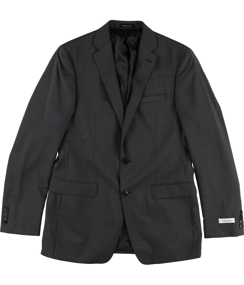 Calvin Klein Mens Micro Pinstripe Two Button Blazer Jacket