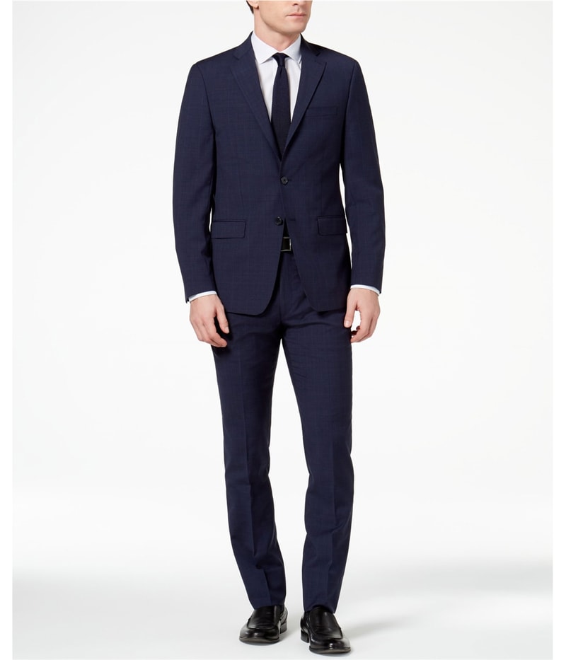 Calvin Klein Mens Slim-Fit Tapered Slim Slacks Dress Pants