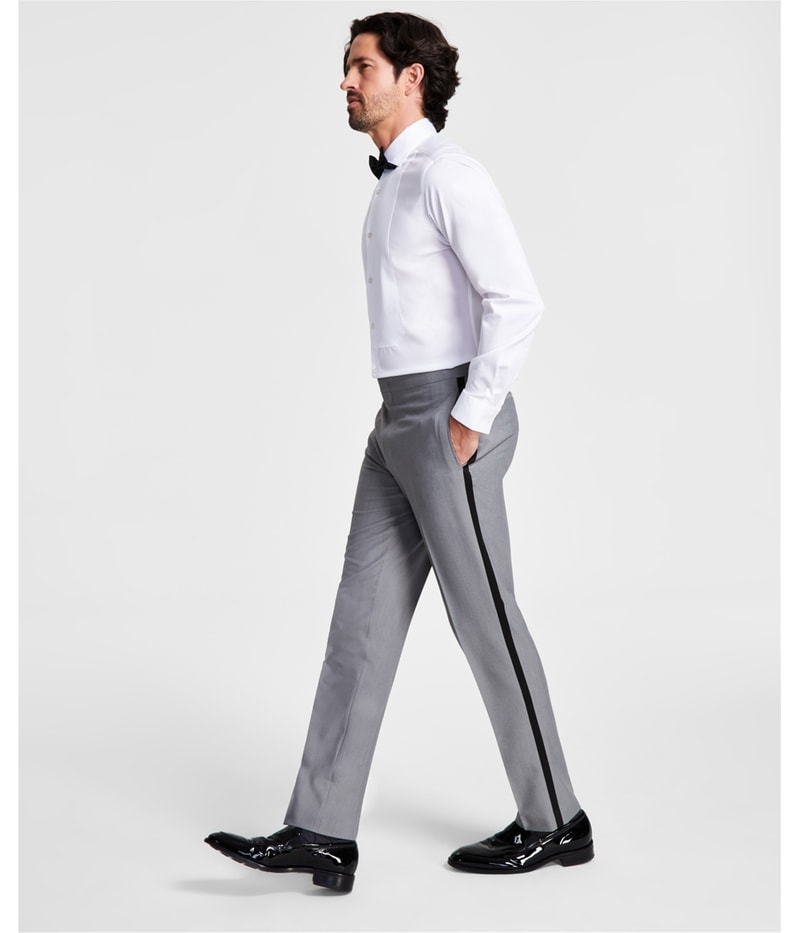 Alfani Mens Stretch Tuxedo Tapered Slim Casual Pants