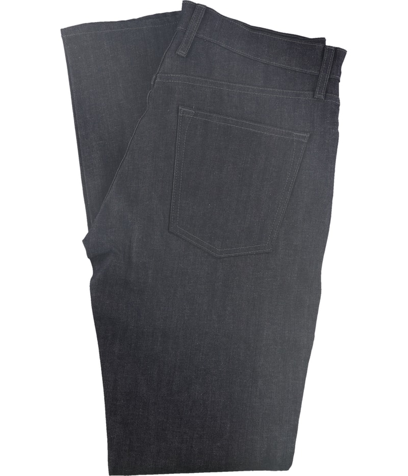 DSTLD Mens Solid Regular Straight Leg Jeans, view 2