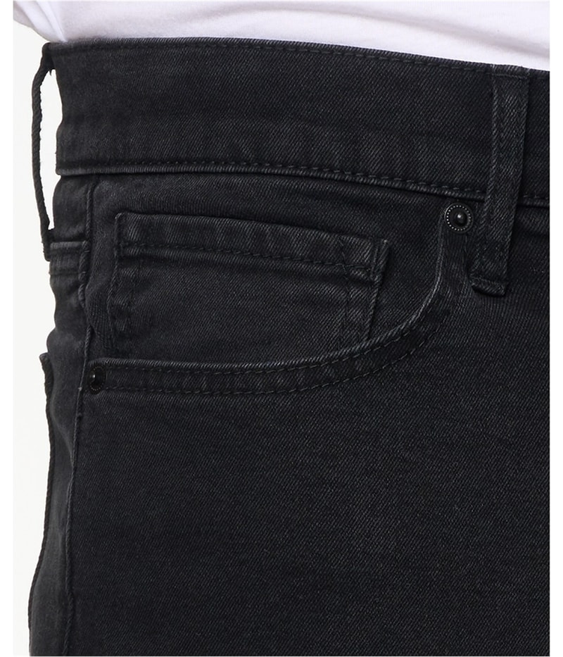 LAZER Mens Moto Stretch Straight Leg Skinny Jeans