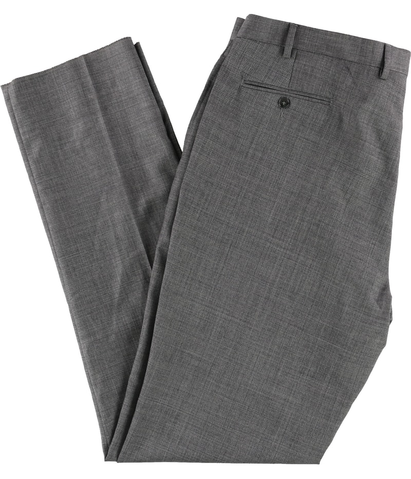Calvin Klein Mens Heather Straight Leg Slacks Dress Pants
