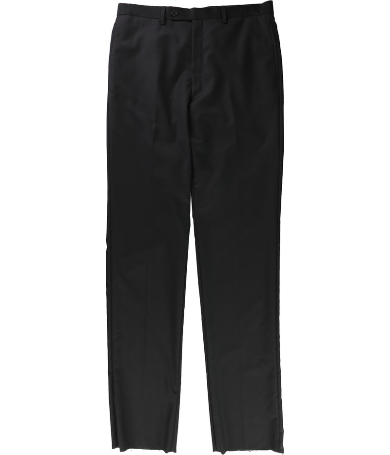 Calvin Klein Mens Solid Straight Leg Slacks Dress Pants