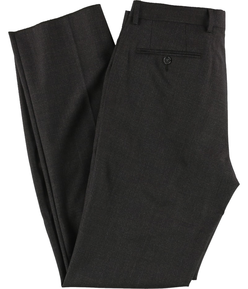 Calvin Klein Mens Flat Front Straight Leg Casual Pants