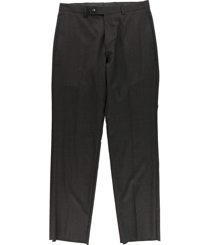 Calvin Klein Mens Flat Front Straight Leg Casual Pants