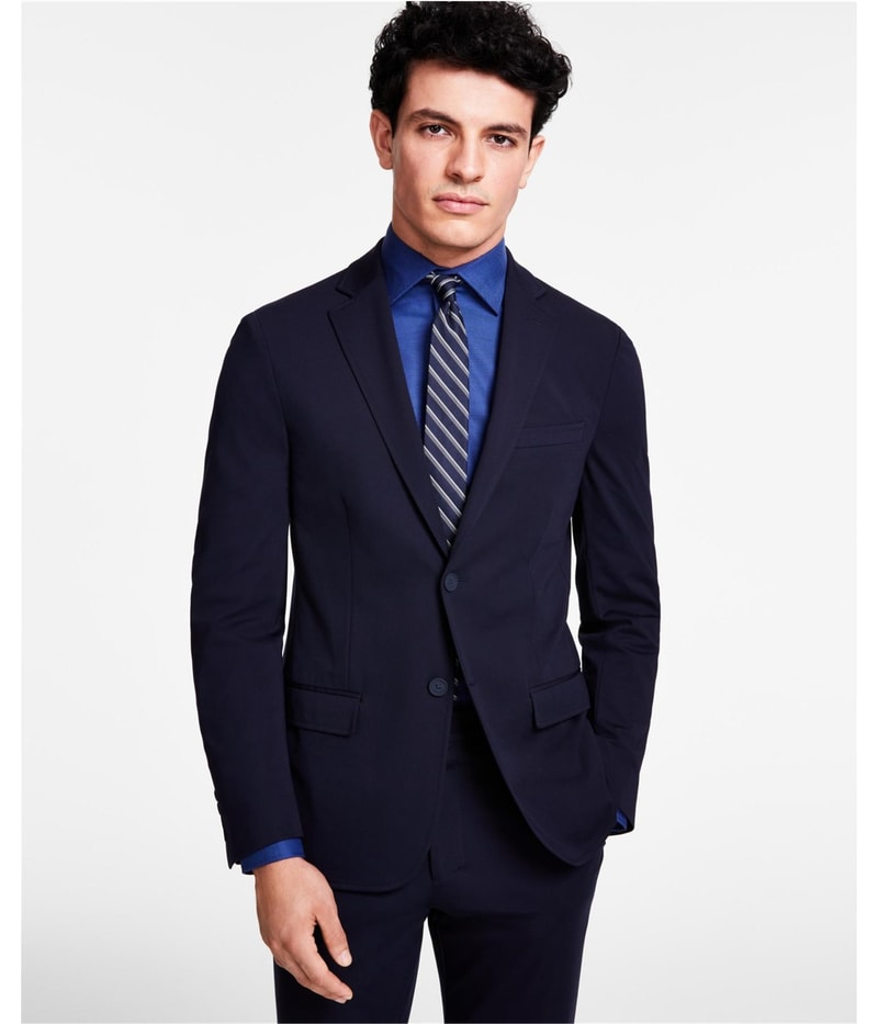 Calvin Klein Mens Stretch Two Button Blazer Jacket