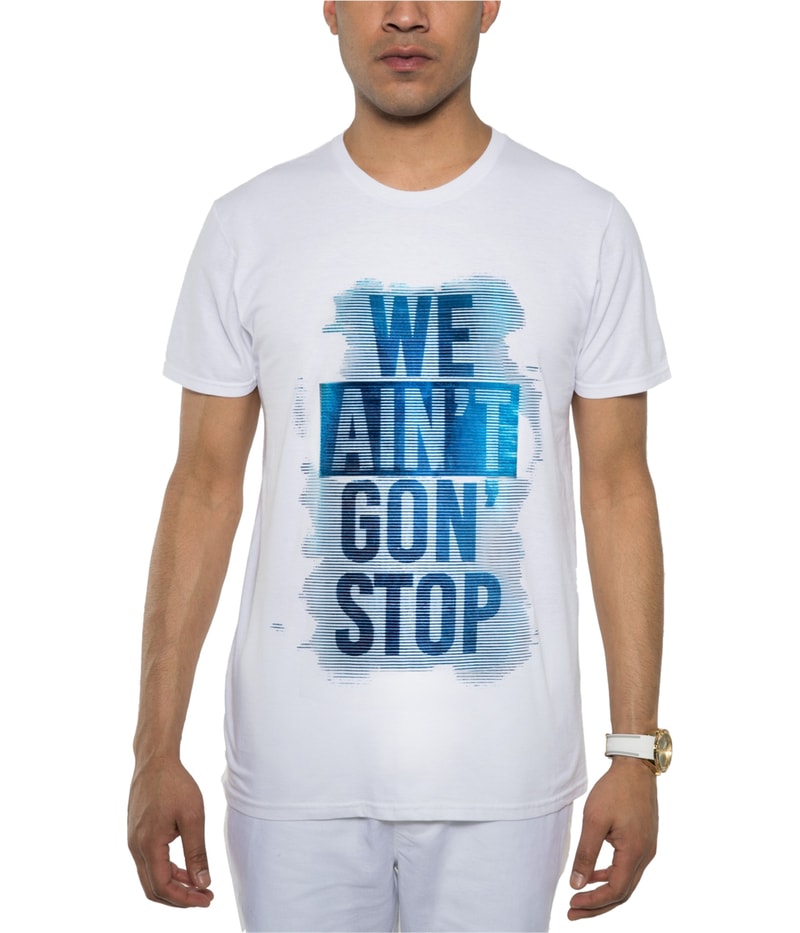 Sean John Mens We Ain’t Gon Stop Graphic T-Shirt