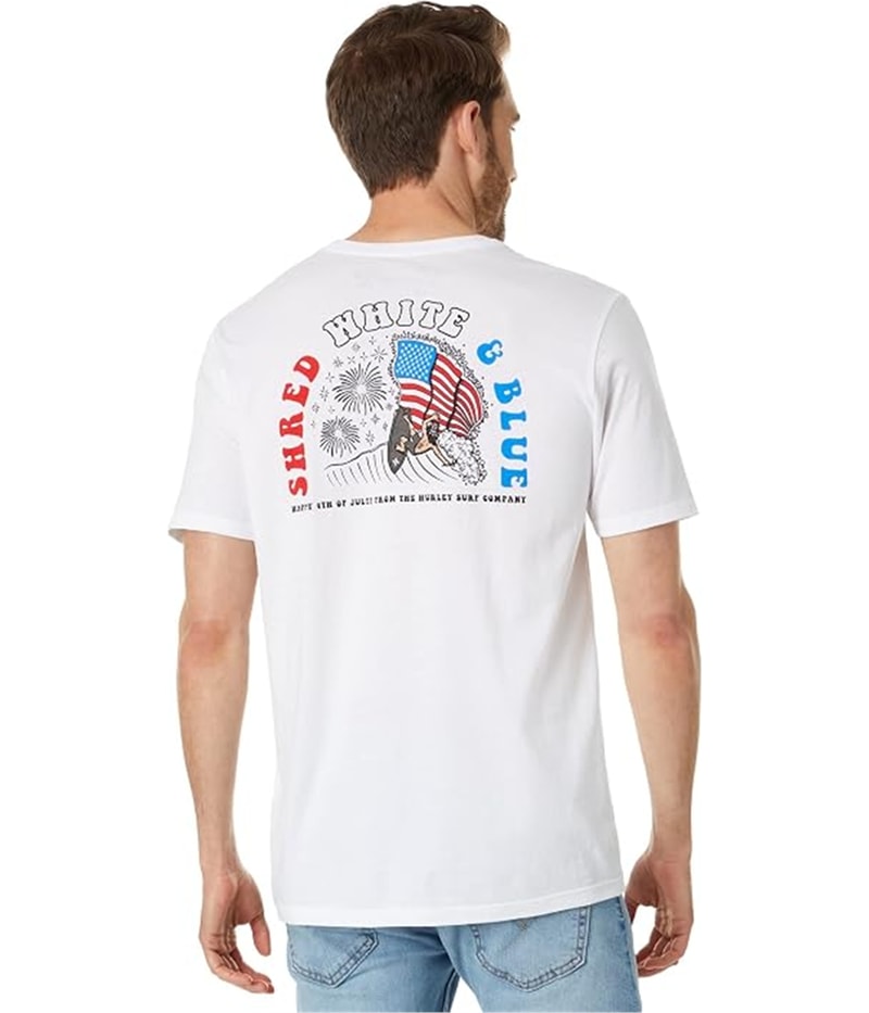 Hurley Mens Graphic Basic T-Shirt