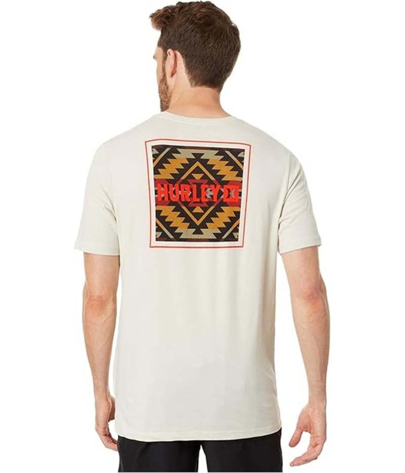 Hurley Mens Four Corner Graphic T-Shirt, view 2