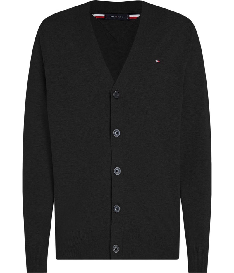 Tommy Hilfiger Womens Embroidered Cardigan Sweater