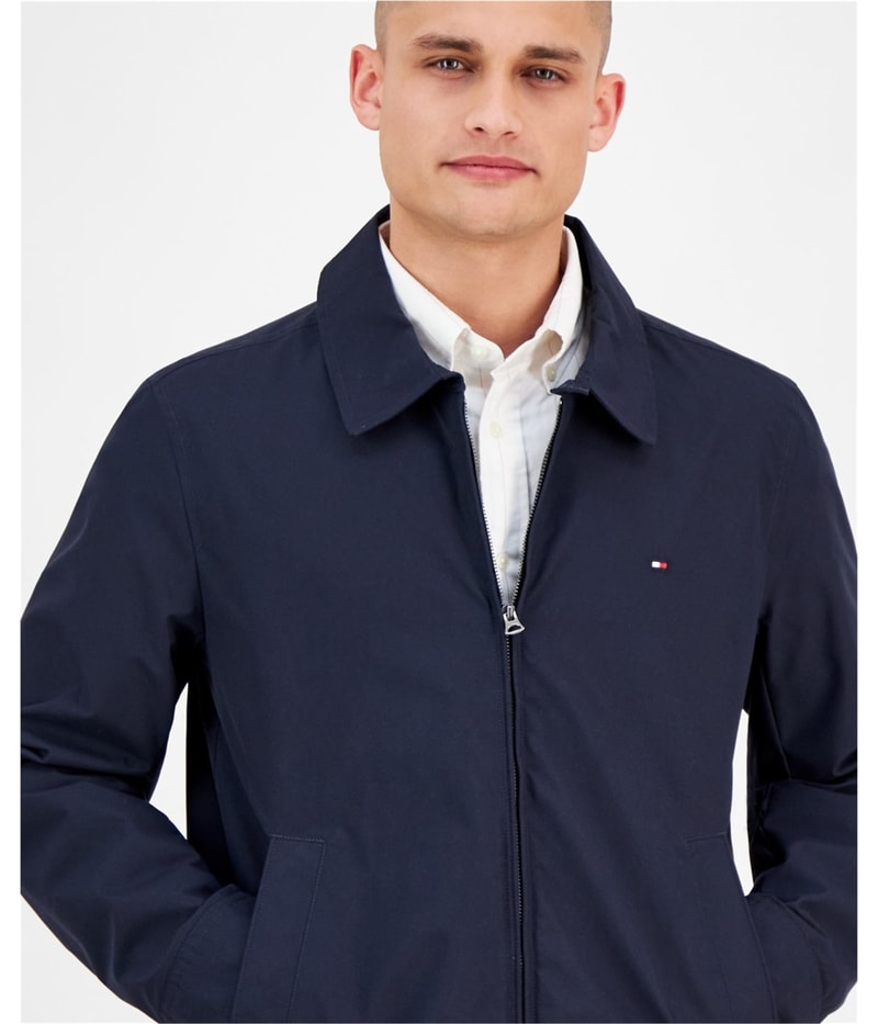 Tommy Hilfiger Mens Ivy Water-Resistant Windbreaker Jacket