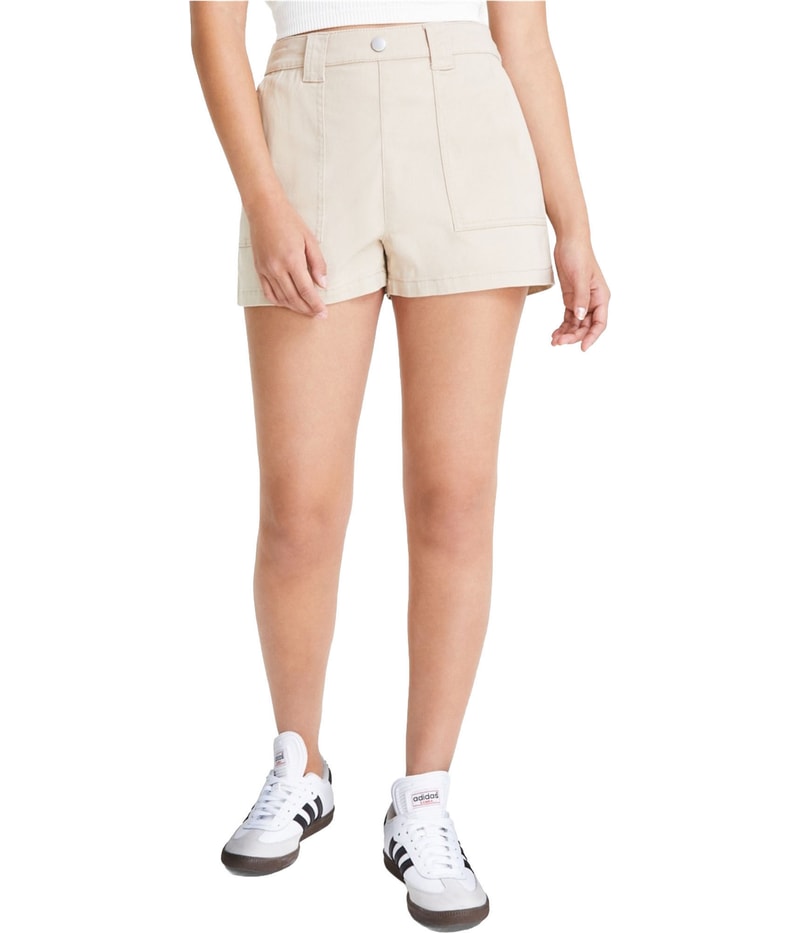 Tinseltown Womens Fly-Front High-Rise Casual Denim Shorts