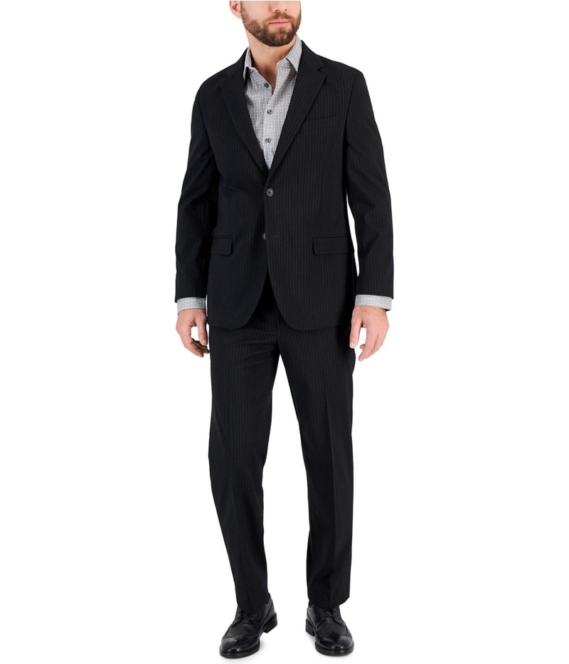 Nautica Mens Bi Stretch Two Button Formal Suit