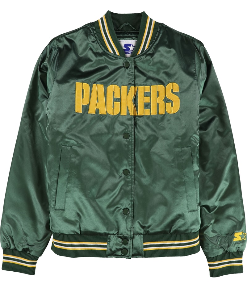 STARTER Womens Green Bay Packers Varsity Jacket