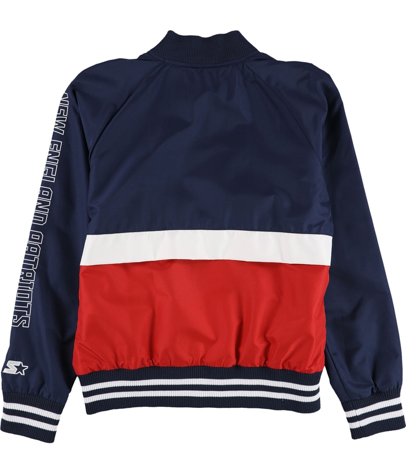 STARTER Womens New England Patriots Bomber Jacket, view 2