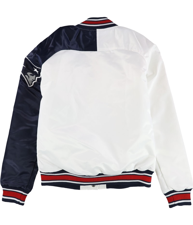 STARTER Mens New England Patriots Varsity Jacket, view 2
