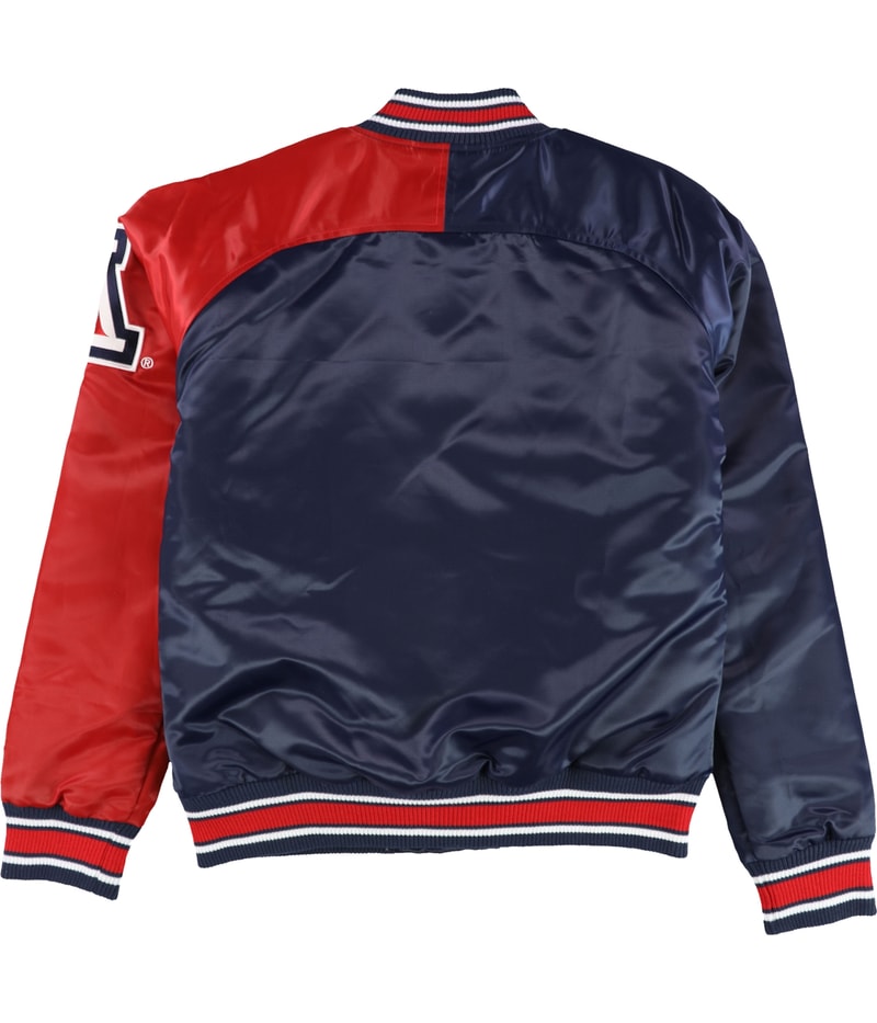STARTER Womens University of Arizona Satin Varsity Jacket, view 2