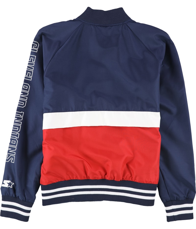 STARTER Womens Cleveland Indians Bomber Jacket, view 3