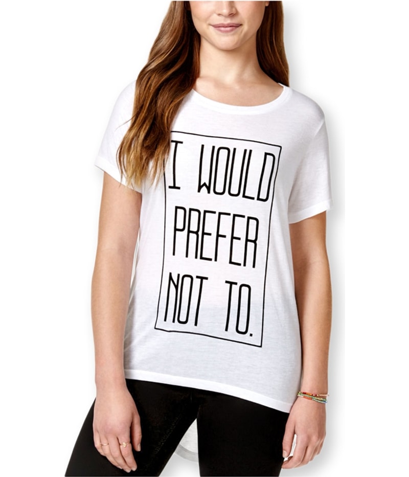 Freeze CMI Inc. Womens Prefer Not To Graphic T-Shirt