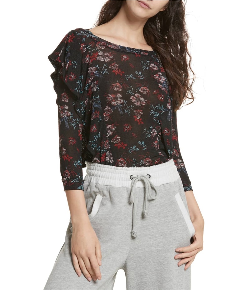 Free People Womens People Dock Street Knit Blouse