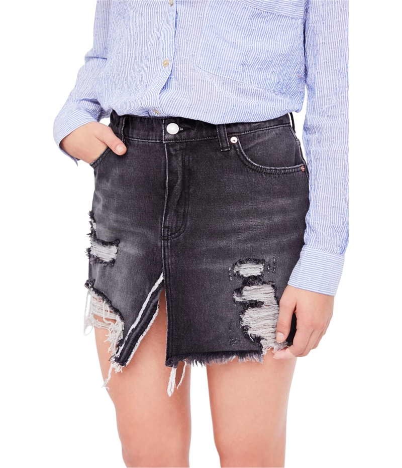 Free People Womens Relaxed A-line Skirt