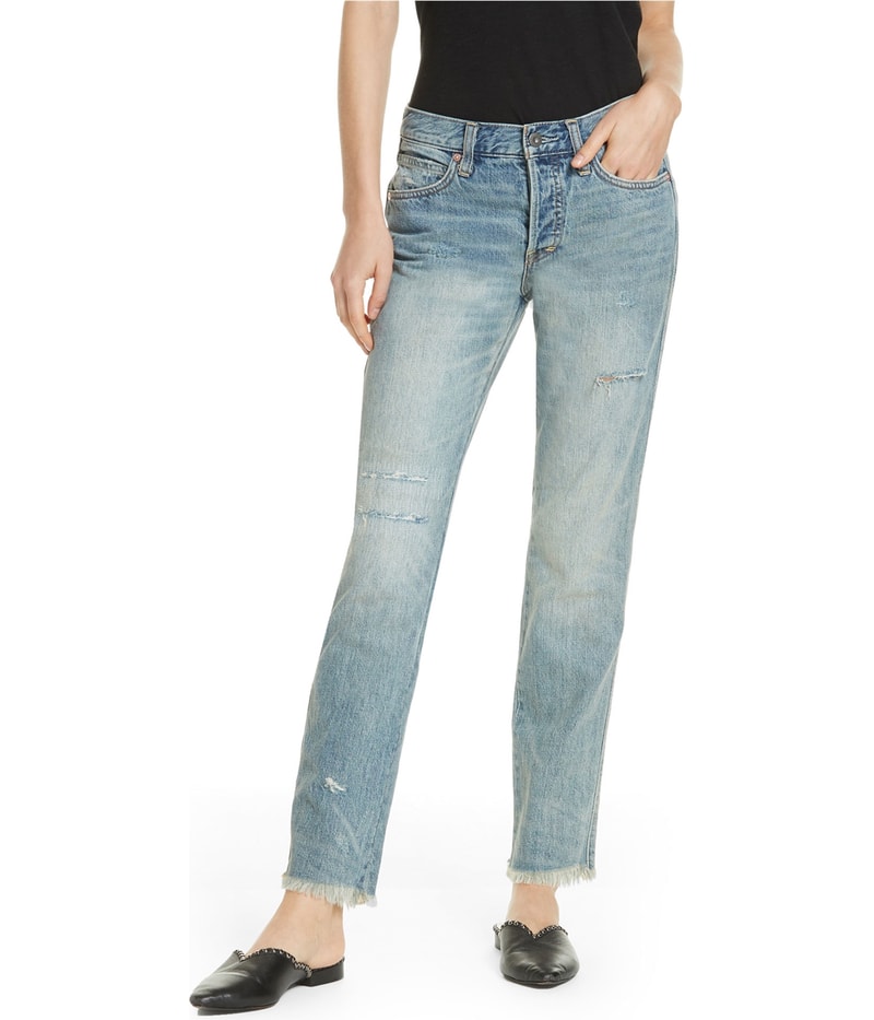 Free People Womens Pioneer Tapered Skinny Jeans