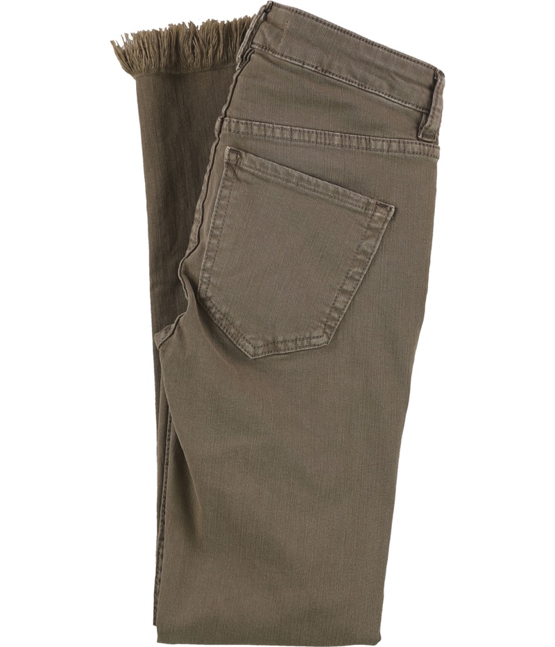 Free People Womens Distressed Tapered Skinny Jeans
