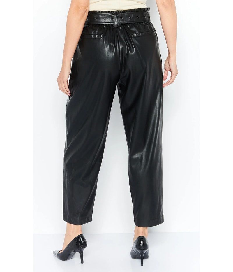 DKNY Womens Belted Straight Leg Casual Pants
