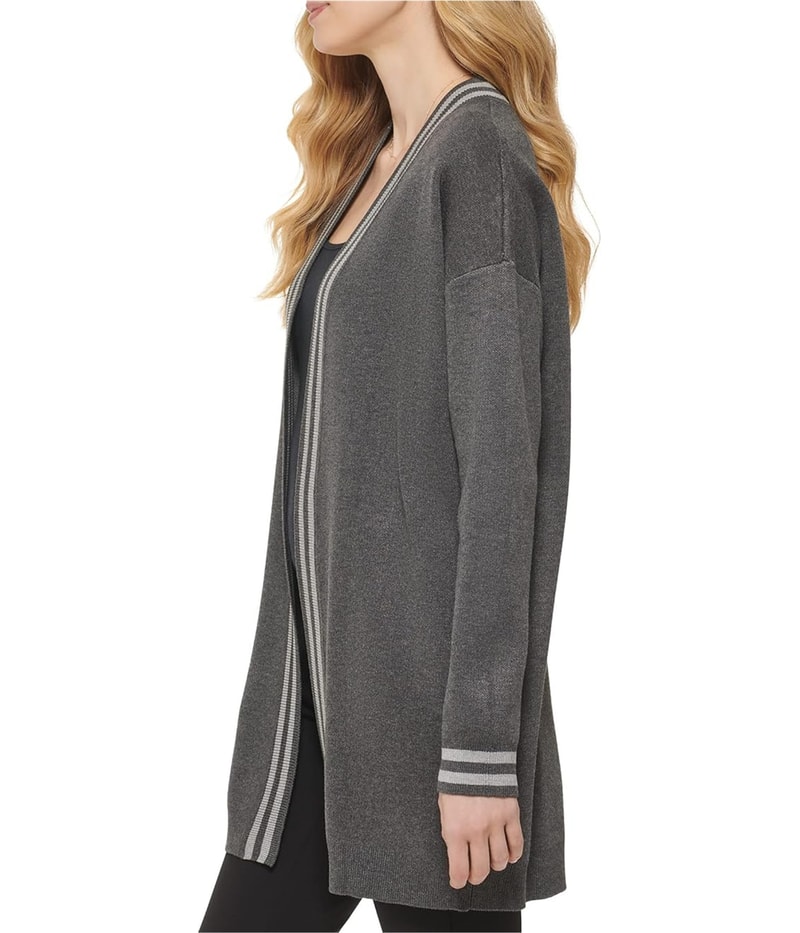 DKNY Womens Back Logo Cardigan Sweater
