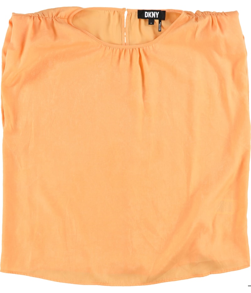 DKNY Womens Shoulder Pad Sleeveless Blouse Top