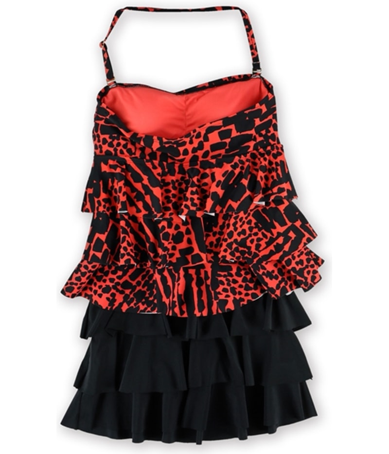 Island Escape Womens Tiered Skirtini 2 Piece Bandeau