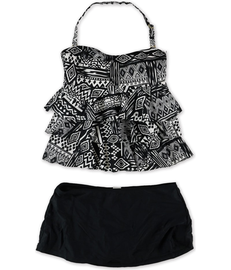 Island Escape Womens Tribal Tiered 2 Piece Bandeau