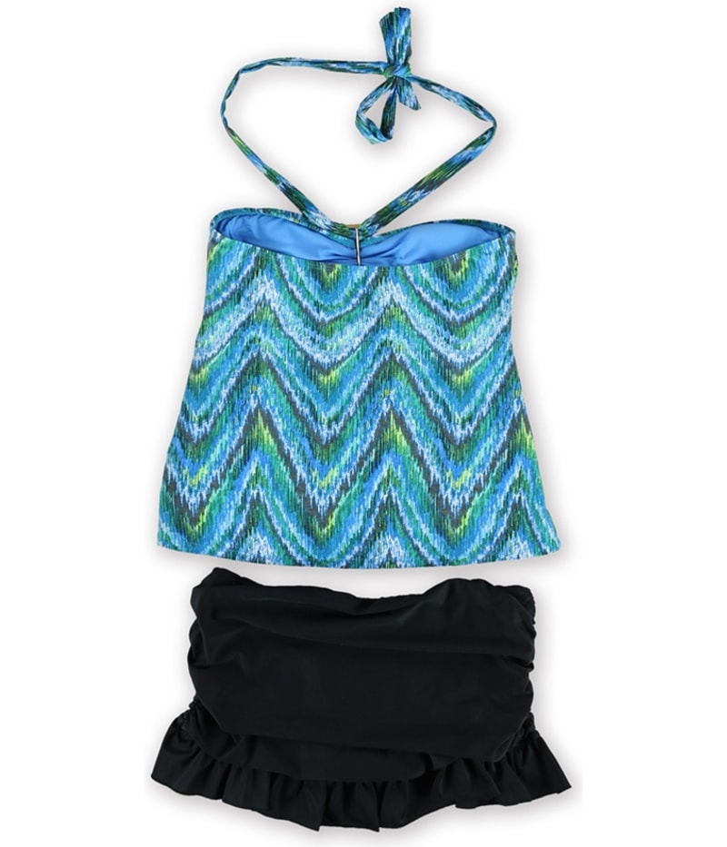 Island Escape Womens Patterned Skirtini 2 Piece Bandeau