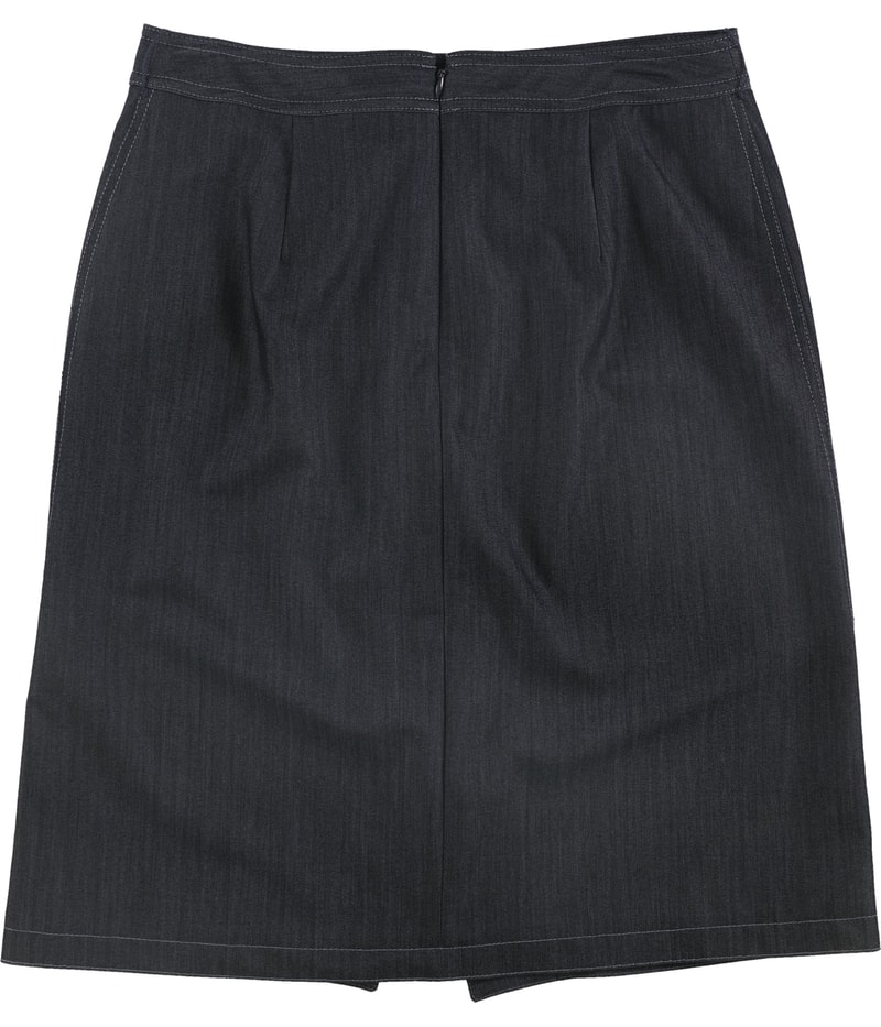 DKNY Womens Denim Wrap Skirt
