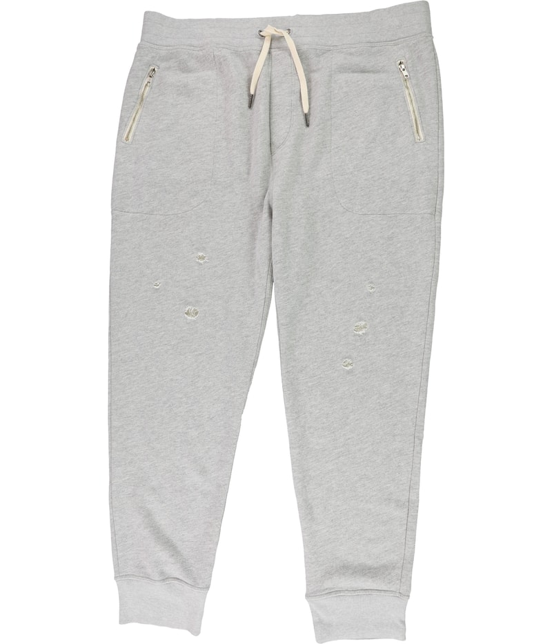 n:philanthropy Mens Distressed Straight Leg Jogger Athletic Pants