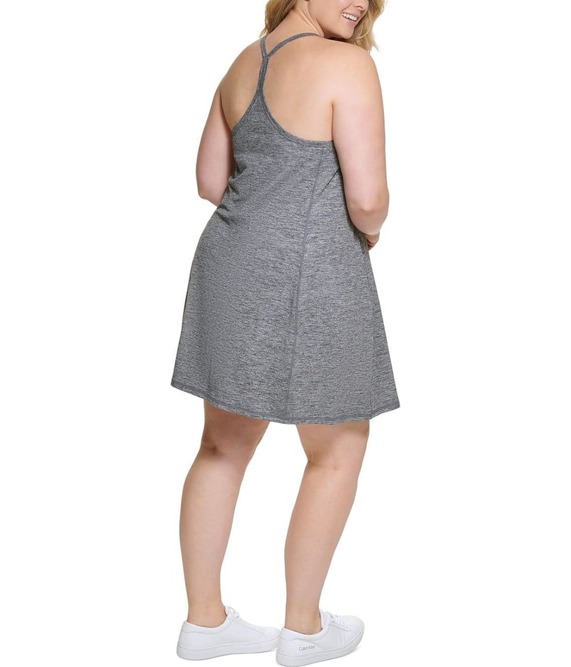 Calvin Klein Womens Heathered Mini Dress