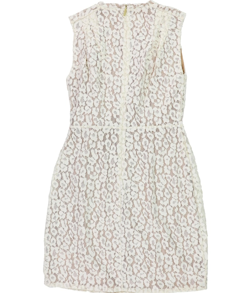 Michael Kors Womens Lace Twist Front Sheath Dress