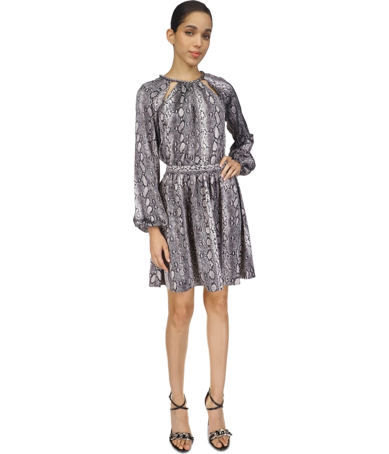 Michael Kors Womens Chain-Neck Mini Dress