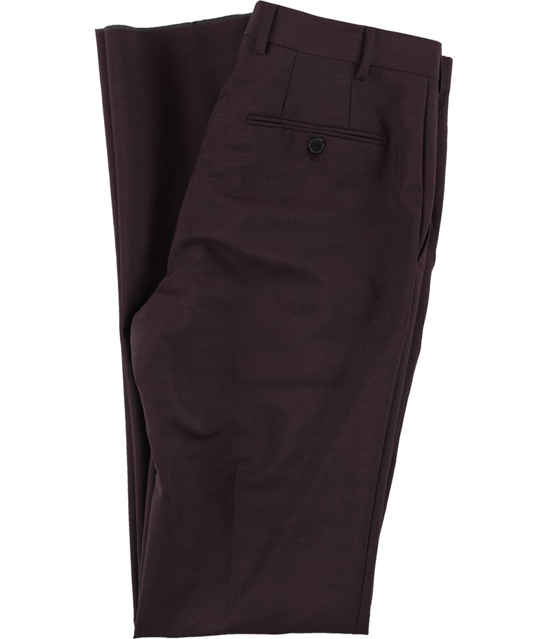 Eidos Napoli Mens Solid Straight Leg Slacks Dress Pants