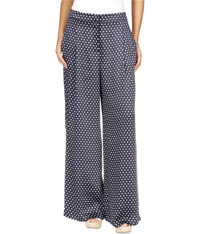 Michael Kors Womens Swiss Dot Wide Leg Casual Pants