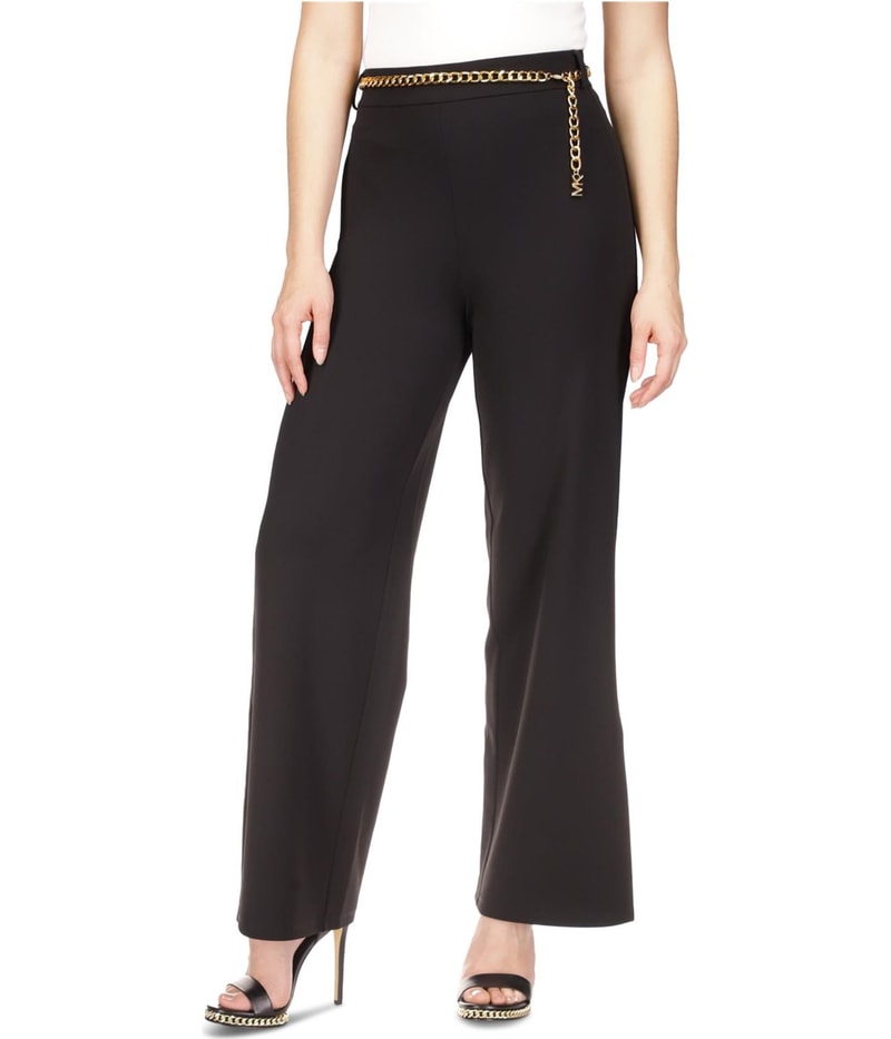 Michael Kors Womens Slit Cuff Straight Leg Casual Pants