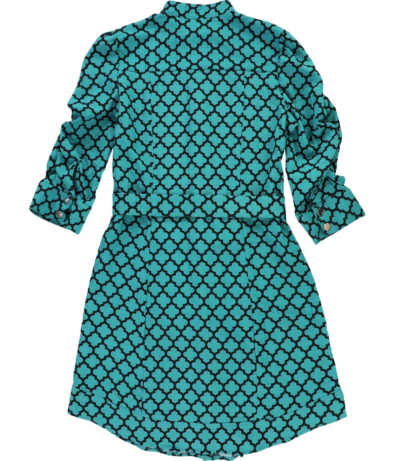 NY Collection Womens Rouched Shirt Dress