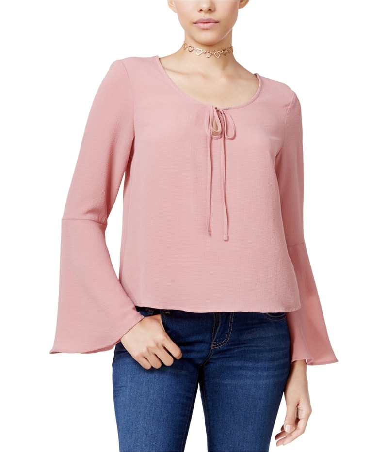 polly & esther Womens Pasant Knit Blouse