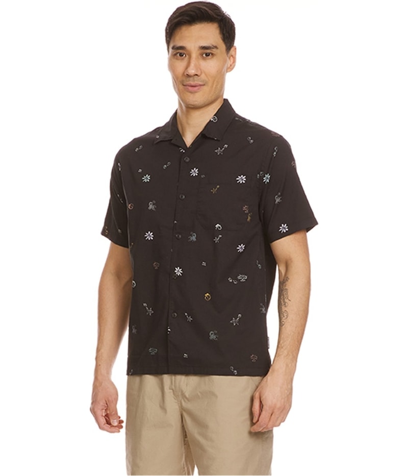 Quiksilver Mens Beach Club Classic Button Up Shirt