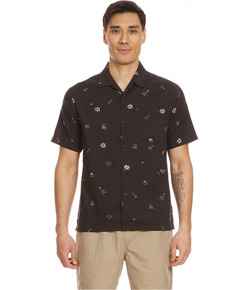 Quiksilver Mens Beach Club Classic Button Up Shirt