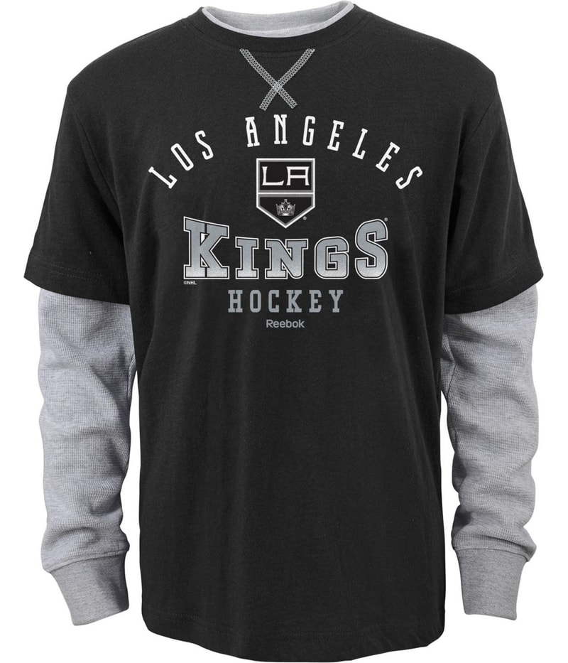 Reebok Boys LA Kings Arched Fade Embellished T-Shirt